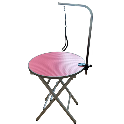 Pet Grooming Table Dog Grooming Table Home Folding Round Shearing Table Bracket Boom Teddy Bichon Bath Table DS-202 Square Folding Table Black Free