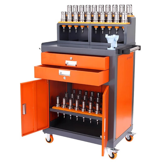 Ni Zhier Tool Cabinet Car CNC Machining Center Machine Tool Auxiliary Workbench Tool Rest BT40 Tool Holder Storage Tool Cabinet B7 Boss Middle Set-BT50 Free Storage Box Gift Pack