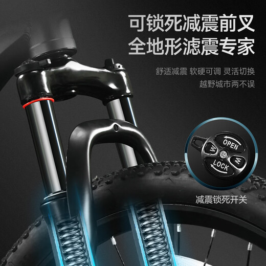 Permanent aluminum alloy mountain bike for adults men and women F7 24 speed-Tianyun Gray-Cable Disc 27.5