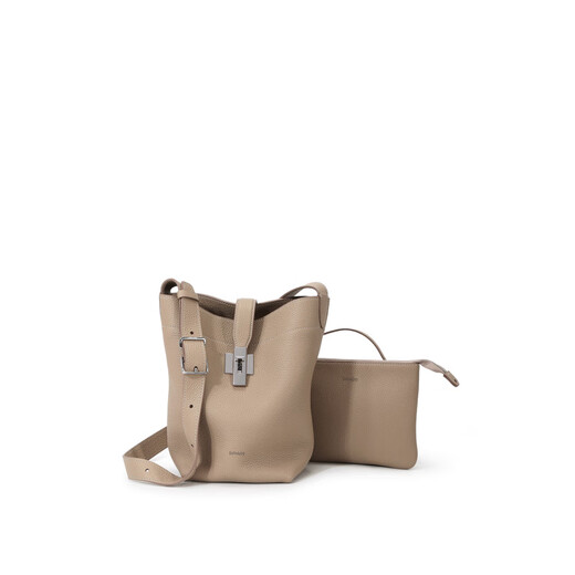 Sac de godet laby RABEANCO / ZANA pour femmes Sac crossbody léger simple épaule mère mère de navettage sac fourre-tout Couleur de sable de lait
