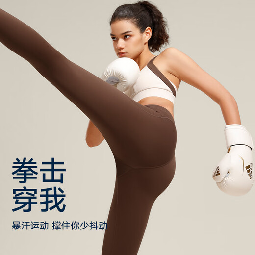 VFU星晴裤瑜伽裤女提臀九分运动裤瑜伽服普拉提健身裤套装春夏季 森林绿-紧致包裹-TK2694 S _【建议40-47kg】