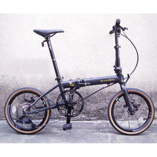 Dahon K3Plusmini 349 Wheelset Bicycle plegable KAA693 Bike plegable 18 Soldadura sin marca - Matt Black [Disco de aceite mejorado]