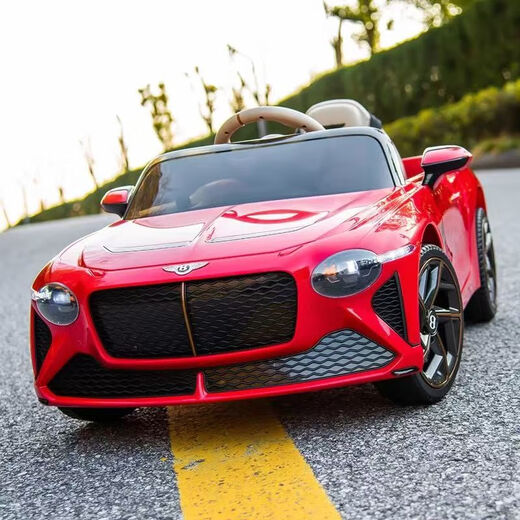 Bentley Bentley children's electric car four-wheel drive car for men and women with remote control toy car that can sit in white = four-wheel drive + remote control + self-driving + swing + music + four-wheel drive