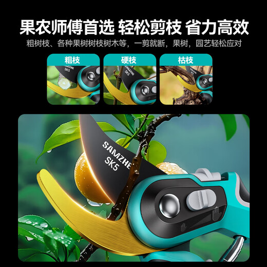 Shanze garden pruning scissors for household flowers and bonsai shapes, labor-saving fruit tree garden pruners 9 inches YLJ01