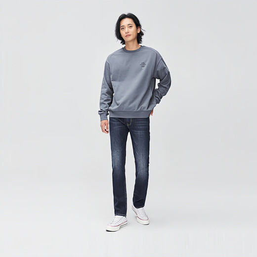 Lee25 principios de otoño nuevo 723 delgada Mid-wraist rectas de cinco bolos oscuro jeans oscuro azul 32
