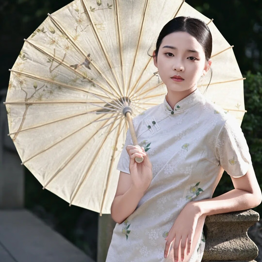 GJXBP oil paper umbrella ancient style umbrella props umbrella classical dance umbrella Hanfu cheongsam show photo umbrella prints look at the picture color 13882cm printed umbrella