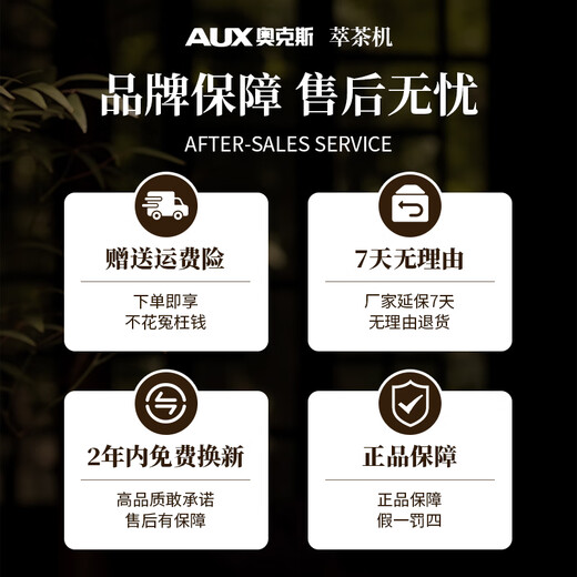 Oaks teapot health pot steam spray tea extraction machine pure titanium TI base home office multifunctional tea brewer tea drinking machine AZC-12AZX-340