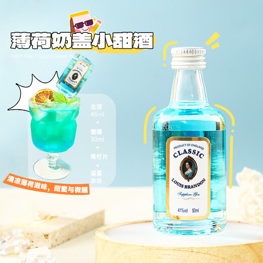 路易布兰登（LOUIS BRANDON）洋酒威士忌伏特加朗姆金酒基酒50ml6支便利店中秋调酒套装小酒版