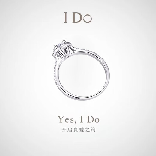 I Do platinum PT950 ring 1 carat diamond ring women's round bag cultured diamond wedding ring proposal wedding gift for wife and girlfriend round bag-1 carat diamond size 12