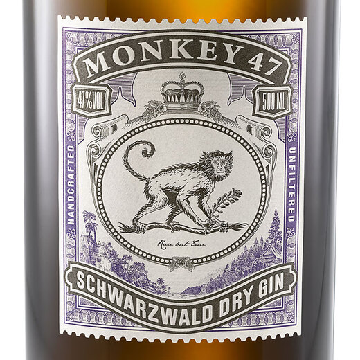 MONKEY 47 gin foreign wine German gin wine Black Forest Monkey King 47 dry gin wine flavor preparation wine 500ml Mid-Autumn Festival gift