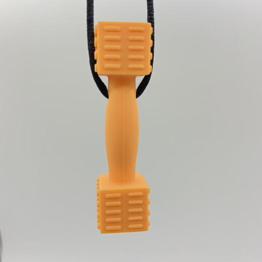 Baby chewing gum food grade children's oral comfort chewing molar stick orthodontic silicone teether anti-falling and biteable red 1 piece