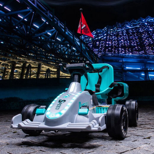 Elektroauto-Kart für Kinder, Fernbedienung für Männer und Frauen, Auto-Drift für Erwachsene und Kinder, Allrad-Spielzeugauto zum Aufladen von Babys, schwarze 12-V-Großbatterie mit Dual-Drive-Fernbedienung, 360-Grad-Drift