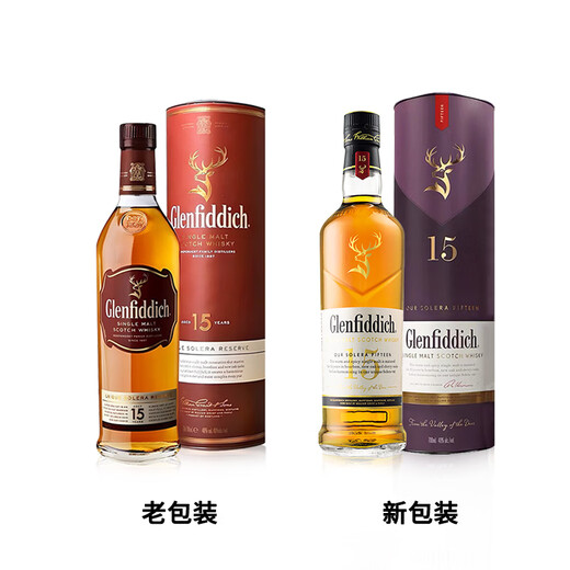 格兰菲迪（GLENFIDDICH）【豪悦】苏格兰单一麦芽威士忌英国斯佩塞高年份原装原瓶进口洋酒 格兰菲迪15年 700mL 1瓶 【有码有盒】