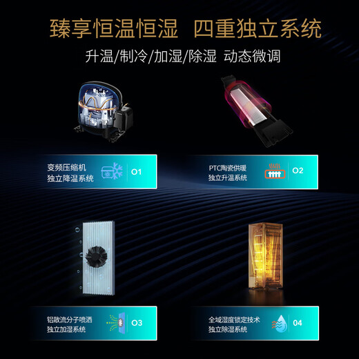 Vinocave cigar cabinet, constant temperature and humidity, eggplant cultivation cabinet, inverter compressor with fingerprint lock, cedar wood box, ammonia removal and moisturizing cabinet, small household bare cultivation remote display cabinet V3 triple ammonia removal + cedar wood liner, professional model 152L