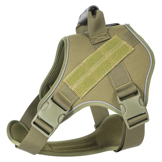 Popular pet harness for dogs, explosion-proof and reflective, medium and large dog golden retriever husky harness, dog leash, camouflage XL