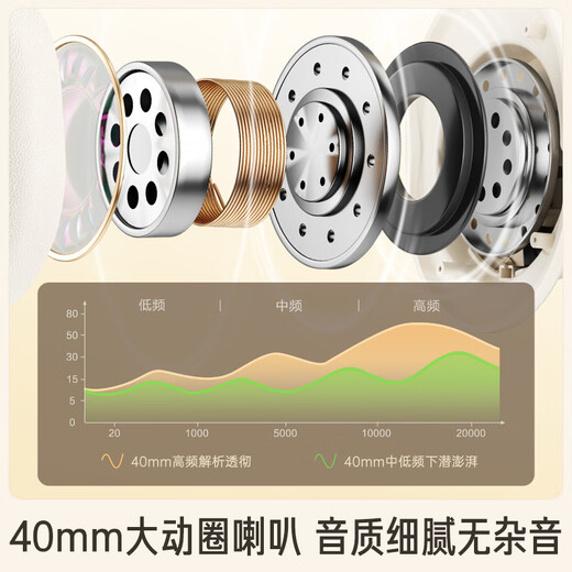 IKF FM Level 4 and 6 Listening Headphones FM Exam Special English Level 4 Headphones Head-Mounted Wireless Professional Level 4 and Level 8 46 Campus Broadcast Radio Rechargeable Ear Returns Yunyan White