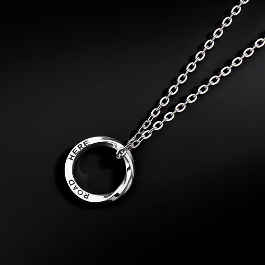Mobius necklace men's trendy brand versatile sense niche high-end men's chain men's sweatshirt chain side chain