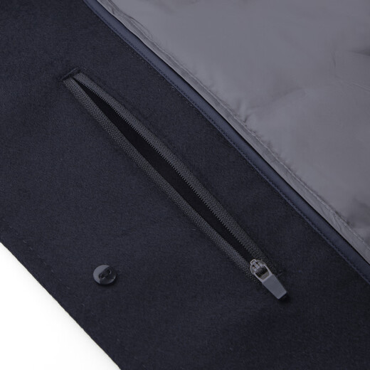 Shanshan (FIRS) 100% cashmere autumn and winter men's woolen coat with removable goose down liner close-fitting warm business casual jacket