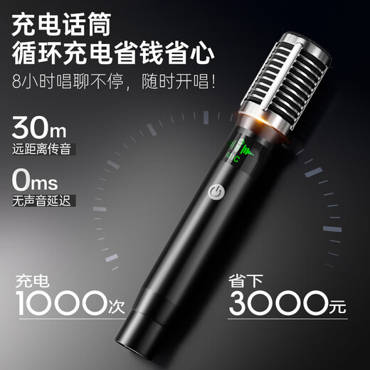 NINTAUS 15-inch square dance speaker, outdoor portable Bluetooth speaker, large volume and high power trolley speaker, karaoke professional equipment, removable with dual microphones N12-22