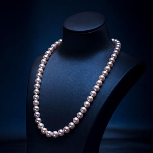 Freshwater Pearl Necklace Mother's Style Women's Near Round Necklace Clavicle Chain Respect Season 8:05-9:00 5mm 925 Silver Stick Buckle Freshwater Pearl Necklace Approximately 44cm44cm