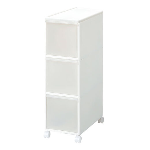 Likuai narrow gap storage cabinet imported from Japan overall cabinet drawer type bathroom storage rack three-layer storage cabinet