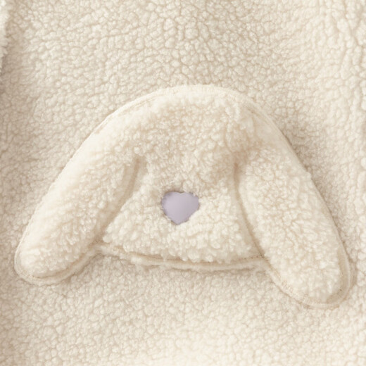 戴维贝拉秋冬女童毛绒外套宝宝连帽外衣儿童上衣童装