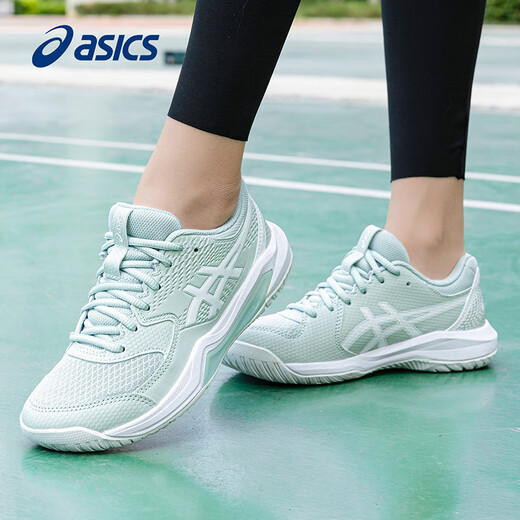 ASICS tennis shoes women's new GEL-DEDICATE 8 competition training shoes comfortable breathable sports shoes for women green/white 39.5