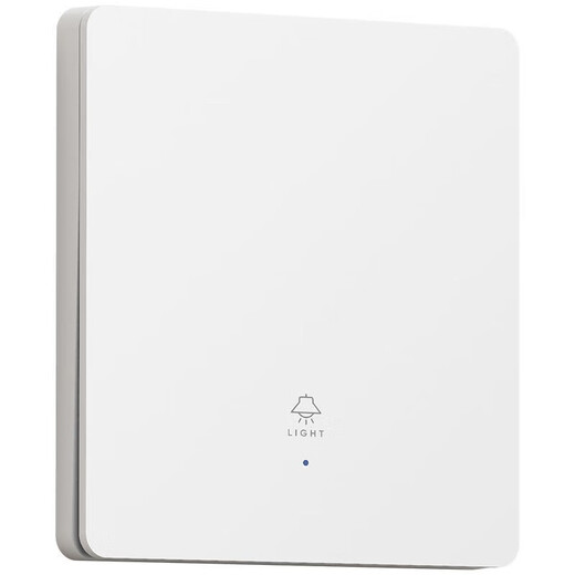 Mother-to-child switch, wiring-free installation, wireless smart 220V panel, wiring-free dual-control home bedroom lamps, remote and random stickers, upgraded large panel, white one-on main switch + one-on and random stickers*1