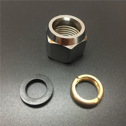 Yusenyi gas pipe 304 stainless steel bellows nut natural gas copper joint screw special inner nut 3 points 4 points 6 points 6 points steel nuts 5 pcs