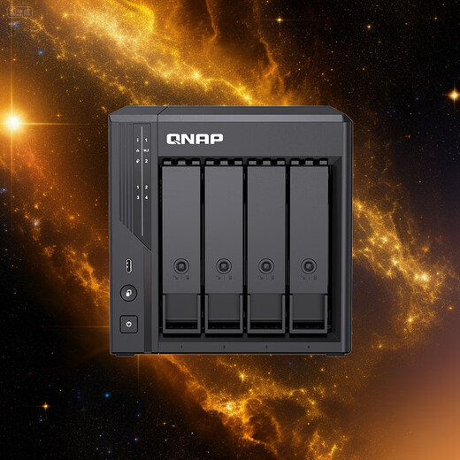 威联通（QNAP）Qu405企业级家庭存储 N355 16G内存 24T容量四盘位网络存储NAS私有云 AI相册手机备份 网盘服务器