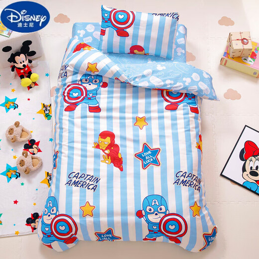 Disney (Disney) Class A Cotton Kindergarten Quilt Three-piece Set for Kindergarten Bedding Six-Piece Baby Bedding Special for Napping Snow White Class A Cotton Autumn and Winter 6-piece Set 3 Jin Jin equals 0.5 kg Soybean Quilt Core + 1.5 Jin Jin equals 0.5 kg