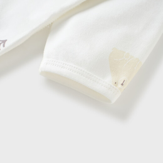 Tongtai (TONGTAI) baby tops spring and autumn pure cotton newborn clothes newborn baby monk clothes boneless full moon clothes green 52cm