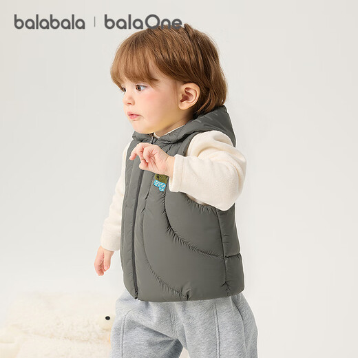 Balabala Children's Down Vest Girls Boys Baby Jackets Tops Children's Clothes 2025 Autumn and Winter Clothes Cute 209425101205