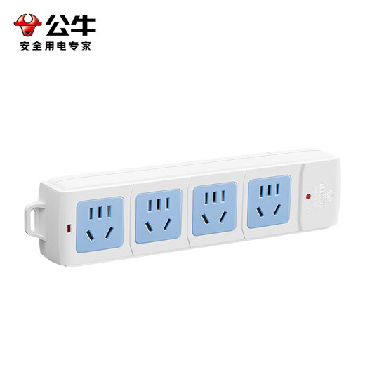 公牛（BULL） 插座新国标/插排/无线/自行接线/无插头无电源线 【4位无开关无线】（新国标防过载）GN-414