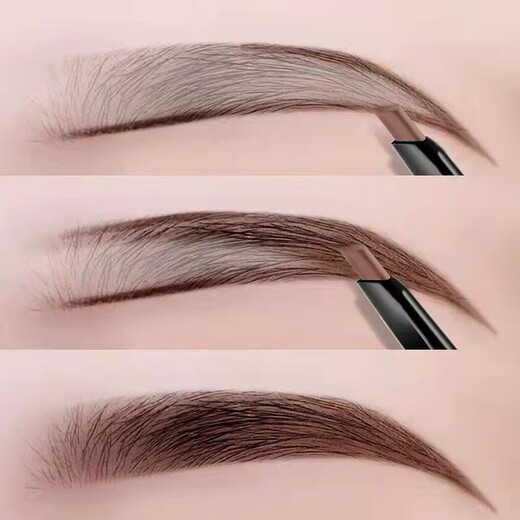 YAMASAKI (manufactured by YAMASAKI) makes beautiful eyebrow pencils that are waterproof, long-lasting, non-fading, easy to color, non-fading, and natural for beginners 02# light coffee + 04# gray (package) 2 pieces 1 piece