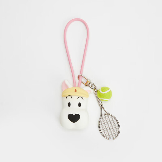 Tagi.<Haha Apple>Pendant data cable bulging cute tennis flower suitable for iphone/Type-c creative data cable storage-Tennis Haha