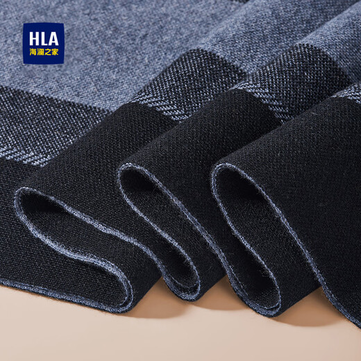 Hailan Home Scarf Men's Autumn and Winter Scarf Warm Outdoor Riding Coldproof Scarf Birthday Gift Gift Boyfriend Gift Box Khaki [Exquisite Gift Box]