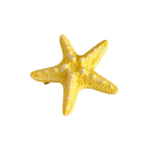 Yellow children's hairpin female forehead side bangs clip star broken hair duckbill clip seaside resort style hairpin headdress yellow