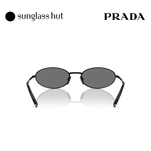 PRADA/Prada sunglasses women's sunglasses oval glasses 0PR A59S black frame/silver gray mirror lens 1AB60G