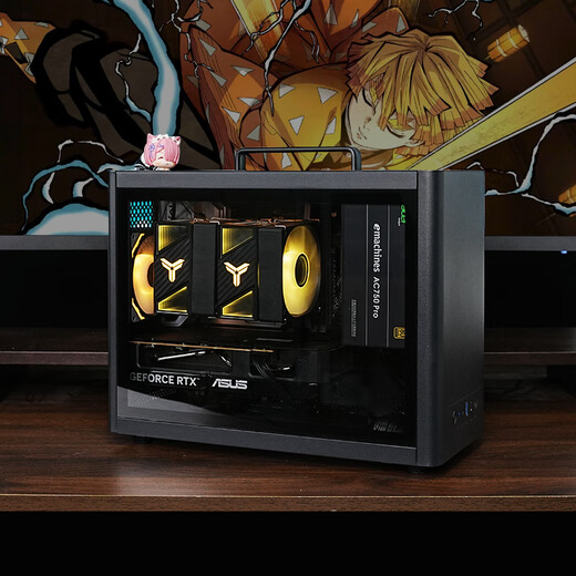 ASUS I5 14600KF/RTX5070/RTX5060TI/5050/13400F mini ITX desktop assembly computer host e-sports game design rendering live broadcast DIY complete machine with three丨12490F丨RTX5060