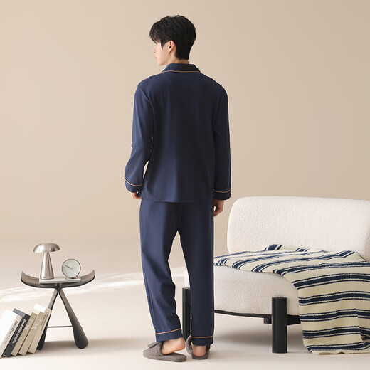 Fenton Kean Pajamas Men's 100% Cotton 2025 Autumn New Long Sleeve Long Pants Men's Pajamas Home Clothing