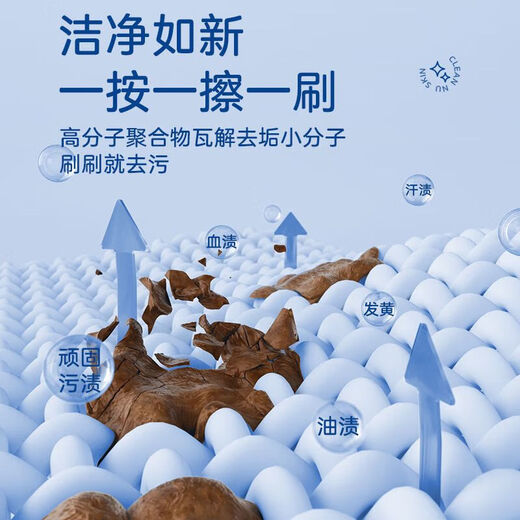 Jinsenquan Down Jacket Cleaner Dry Cleaning Agent Comes with Brush Head No-Water Household Clothing Cleaner No-Wash Portable to Remove Oil Stains