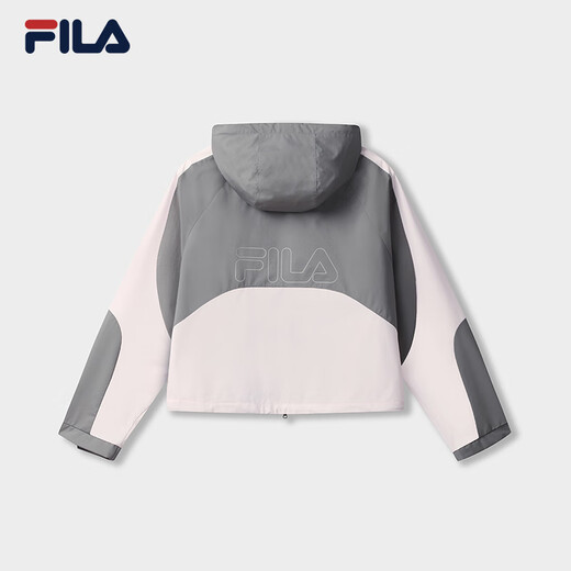 Fila Offizielle Frauenwebende Jacke 2025 Herbst Fashion Casual Lose Block mit Kapuze mit Kapuze mit Kapuze
