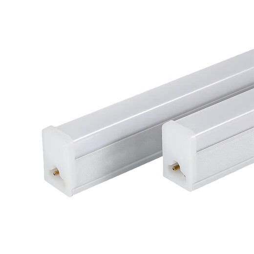 Baisian LED tube T8 integrated strip lamp 1.2M fluorescent lamp energy-saving super bright three-proof purification lamp ceiling lamp full plastic bracket lamp 20W 2 pieces