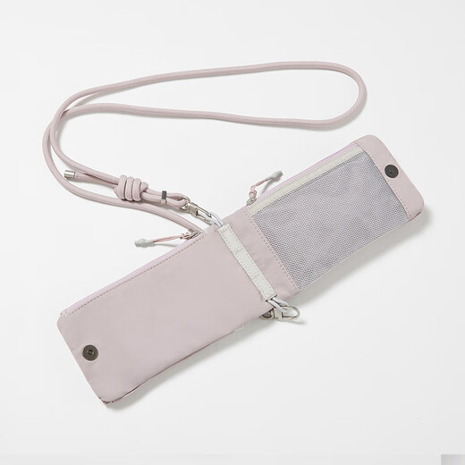 SANWA SUPPLY mobile phone bag women's one-shoulder cross-body mini bag vertical dual machine storage portable outdoor sports bag light cherry blossom powder