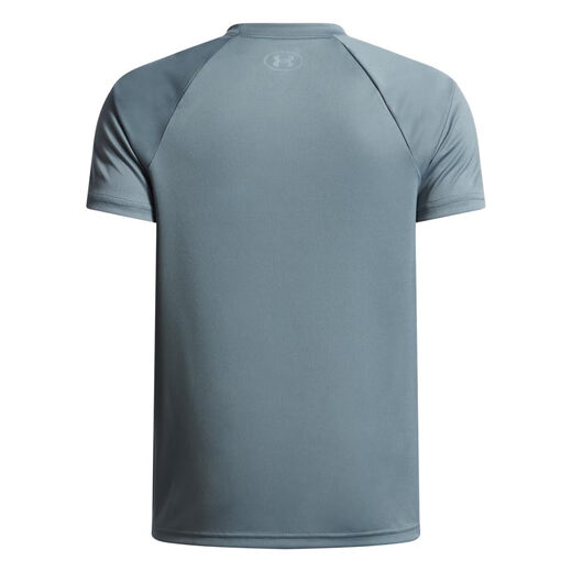 Under Armor Boys Tech Hybrid Print Short Sleeve T-Shirt, (587) Jasper Blue // Snake (587) Jasper Blue // Snake Medium