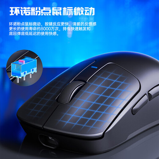 狼蛛（AULA）SC580/SC680三模游戏鼠标无线有线蓝牙轻量化鼠标10000DPI 电竞办公游戏鼠标 【双8K】三模-SC680粉色-无线/有线8K 无规格