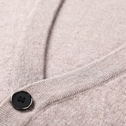 Jacquard knitted cardigan thickened 100% pure wool sweater men's outer pocket style autumn and winter woolen sweater bright red XL 115