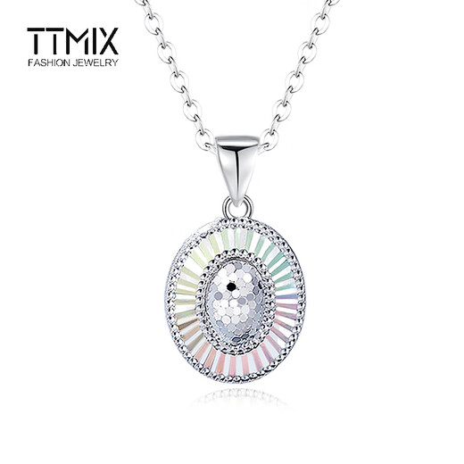 TTMIX colorful platinum pendant pt950 fashionable honeycomb platinum pendant platinum water drop pendant birthday gift water drop shape 2.3-2.5g