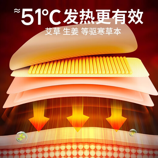 Ruizhou Moxibustion Ginger Hot Compress Patch Warm Baby Middle-aged and Elderly Body Warming Patch 12-hour Wormwood Expelling Cold Fever Patch Ginger Hot Compress Warm Patch Warm the stomach and dispel cold 30 tablets available for parents